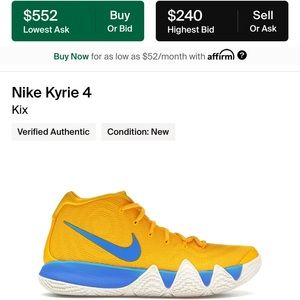 Nike Kyrie 4 Kix (Cereal Pack) Basketball Sneakers